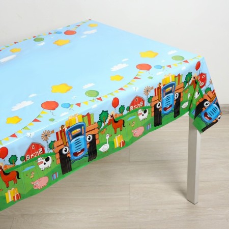 Baby 120x180 cm, 35 md, blue tractor-1