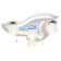 Economic light 8437/4WT RC wt mixled, e27 4x40W, white color