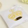 Pill for the rings "Crown", white-golden