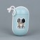 Container with packets for cleaning the dog "on a walk", the color of the blue