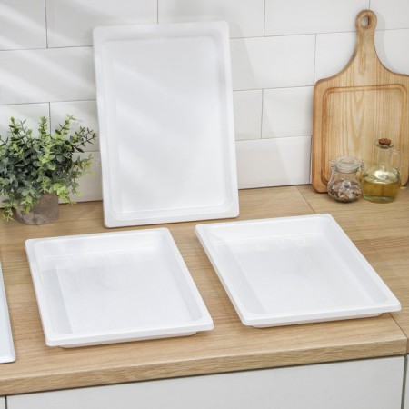 A set of trays for freezing dumplings, 36 × 25 × 3 cm, 3 pcs, color mix-3