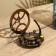 Compass with sunny clock 11 cm, brass