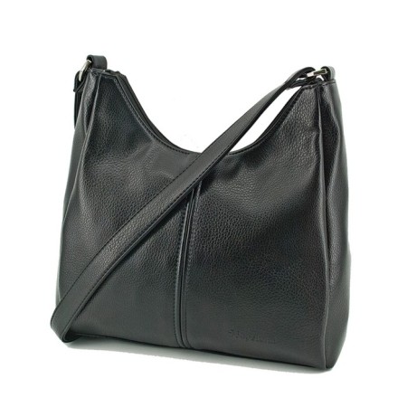 Women's bag (B2805-00110) Artificial leather + suede, black, 1x210x30 cm