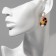 Earrings Metal "School" palette and brushes, colored in gold