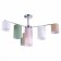 Ceiling EVOLUCE lamp. Sle300602-07. Essenza. 7x40 watts, E14, 91x91x46 cm, chromium color