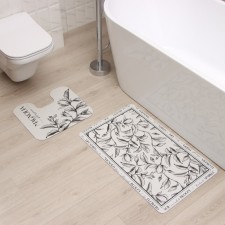 A set of bathroom rugs Ethel 