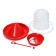 Bunker feeder for poultry at 10 kg, plastic