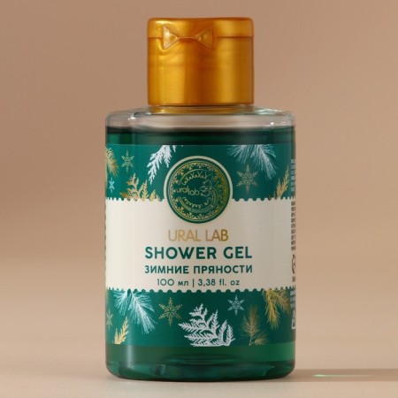 Shower gel, 100 ml, aroma of winter spices, Ural Lab-1