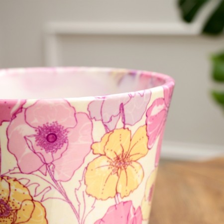 Set of pots Avangard Elegant, 0.3 / 0.8 / 1.7 / 3.2 l, yellow-pink-2