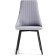 SHEET on the metal frame Narayan Velutto 49 metal/velor, black/gray 47x54x98 cm