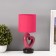 Hand lamp with lampshade Risalux "Heart", E14, 40 W, Red, Figure base, 13 × 13 × 29 cm