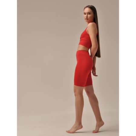 Female Legins Short, size L, Merlot color-1