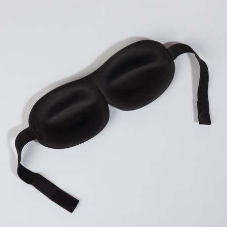 3D sleep mask, on Velcro, 22.5 × 9 cm, black color-4