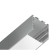 Profile aluminum overhead/suspended ambrella Illumination Profile System, GP2550AL, 2000x35x35 mm, silver color, matte Distractor