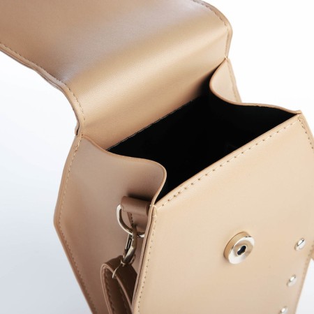 Youth bag on magnet, beige color-5