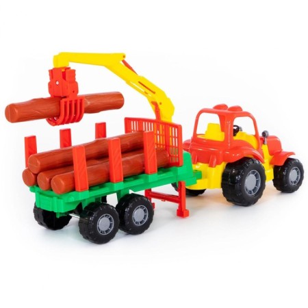 Tractor "Stropysh" with a semi-trailer-lezovoz, mix-6