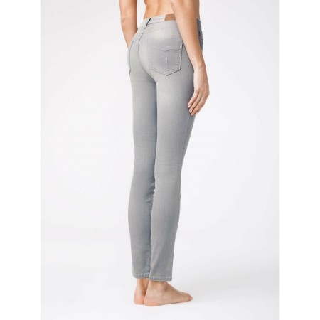 Women's jeans with high landing Conte Elegant, size XS, color Light Grey-1