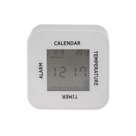 IRIT IR-609 Bureau watch, thermometer, calendar, timer, backlight, 2haa, white-6