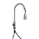 Kitchen mixer Zein Z1752, stainless steel, with a sliding watering can, 2 modes, color satin