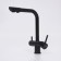 Kitchen mixer Wasserkraft A8367, double -leaf, with access to drinking, black