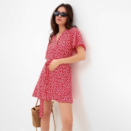 Women's dress Mist Flower, Red, R.48-3