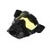 Mask glasses for motor vehicles, collapsible, yellow visor, black color