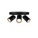 Stitch Mantra Sal, GU10, 3x10W, 128 mm, matte black color