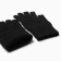 Female gloves, black color, size 18