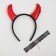 Carnival costume of the cheurtic "Devil in the flesh", chocker, horns