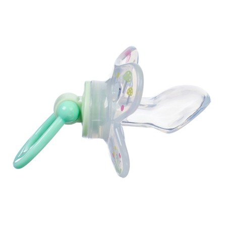 Nipple - dummy, SL, ORTD +12 months, with a cap "Bunny", green-2