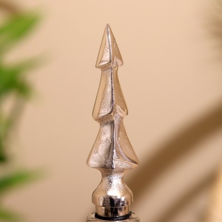 Traffic jam for a bottle "Christmas tree" aluminum 3x3x17 cm-2