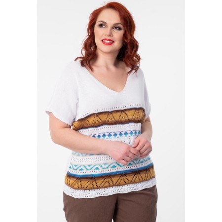 Female jumper, size 56, white color-3