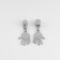 Automatic castle for metal zippers, No. 3, decorative, 10 pcs, Nickel color