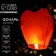 Wish lamp, heart shape, red color