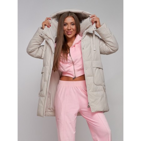 Winter jacket, size 48, beige color-15