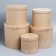 Set of boxes 5 in 1, gift packaging, “Kraft”, 13 x 13.5–19.5 x 23 cm