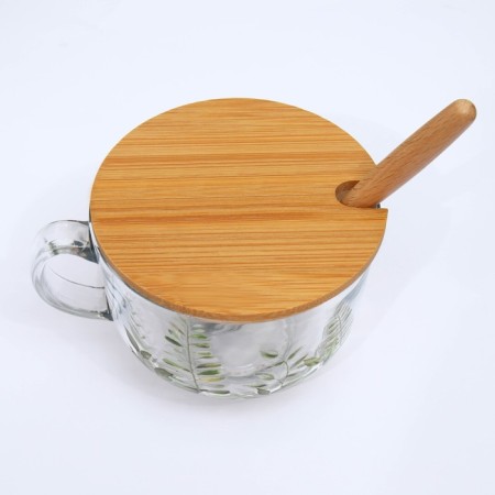 Glass mug "Spring", 400 ml-4