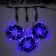 Garland "Clip-Light" 3 threads of 10 m, IP44, UMS, dark thread, 198 LED, glow blue, 8 modes, 24 V