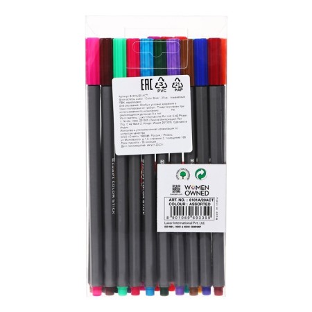 Fleeters 20 colors Luxor Color Stick ", washed off, PVC, with euro suspension-4