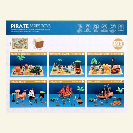 A set of pirates "Black beard", 10 elements-16