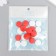 Beads for creativity wood "flat circle" set of 20 pcs white, red 0.4x1.5x1.5 cm