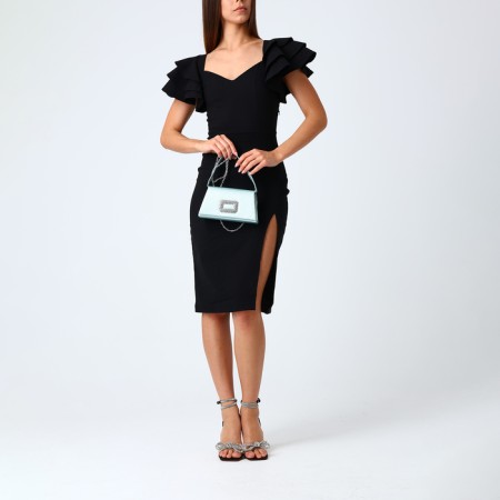 Female bag on a magnet, green color-5