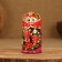 Matryoshka 3 puppet "Katya" berries, 11cm, manual painting.