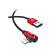 Baseus cable, MVP Elbow Type, Lightning - USB, 2 A, 1 m, corner, red