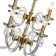 Crystal Crystal Chandelier Glass 12XE14 40W, size 75x75x79-115 cm, bronze color