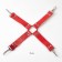 Erotic bdsm set of oka-hpki, red, 11 objects