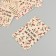 Cardboard Biro "Made with Love", paper, set of 10 pcs (5 types) 4x6 cm