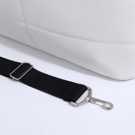 Female bag Textura, chover, large size, white color-5