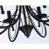 Suspended chandelier Ambrella Light, Modern, TR9612, 6HE14, Black Color