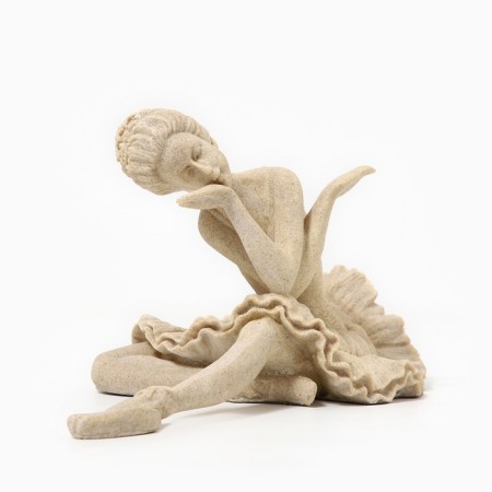 Polystone statuette "Ballerina" White 33 x 18 x 18 cm-1